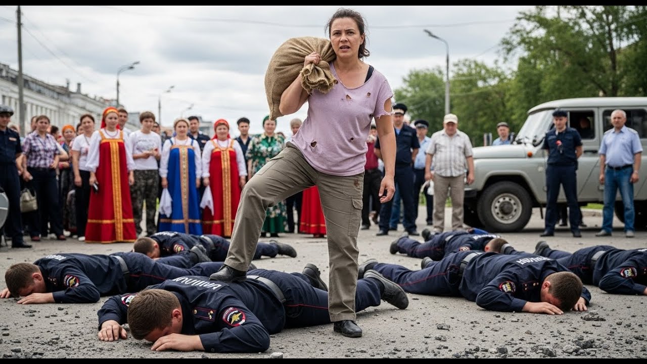 Принял за простую сборщицу мусора‼️ Наглый коп вырублен на месте и избит до неузнаваемости!
