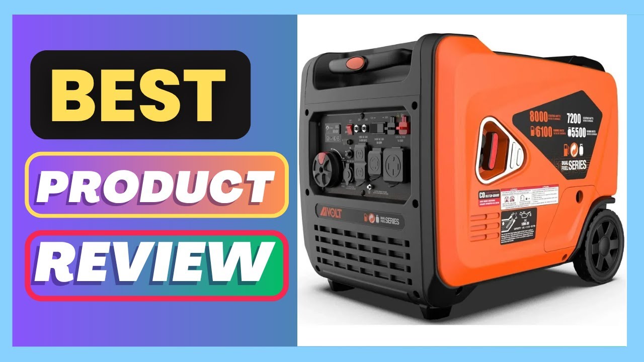 Best 8000 Watts Dual Fuel Portable Inverter Generator