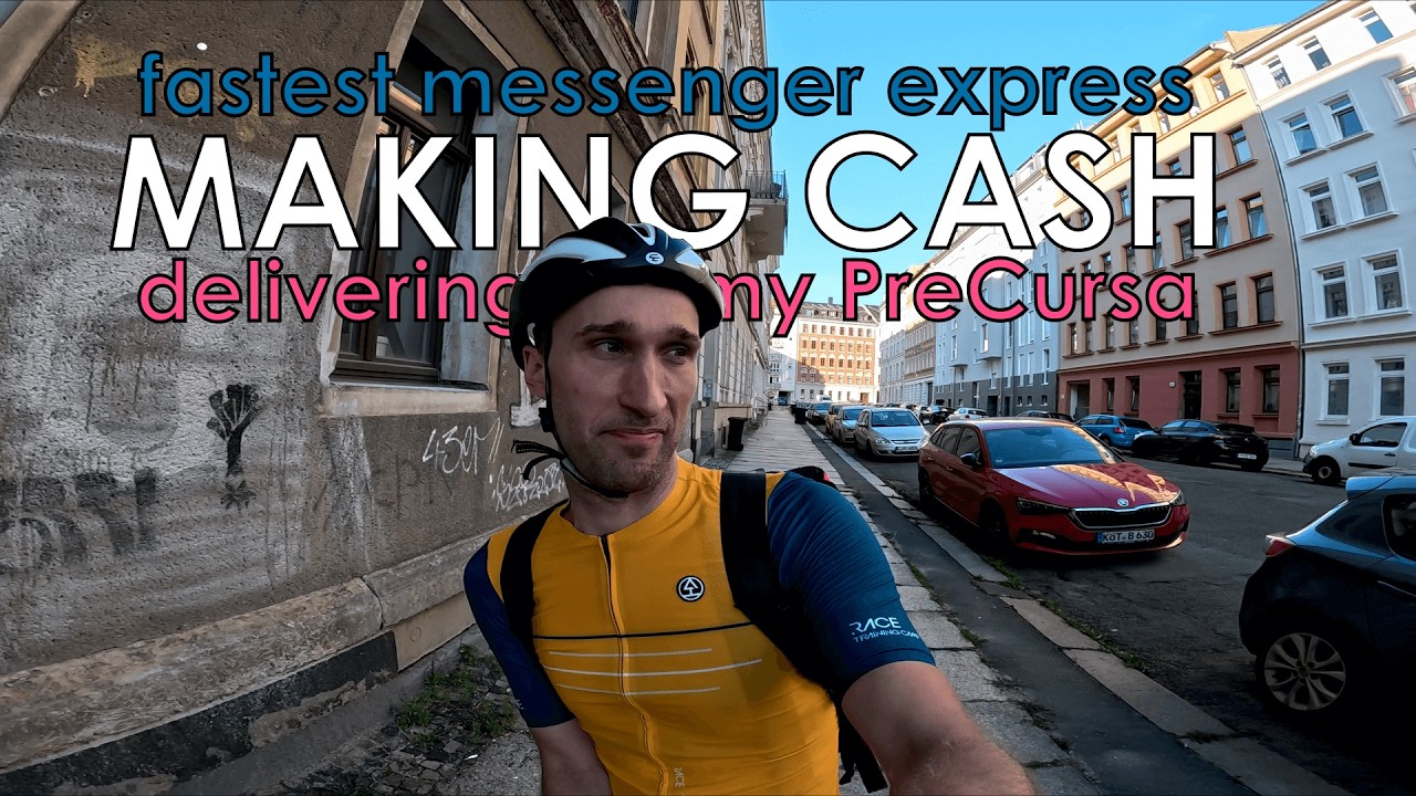 Delivering food on my Dolan Pre Cursa fixed gear in Leipzig