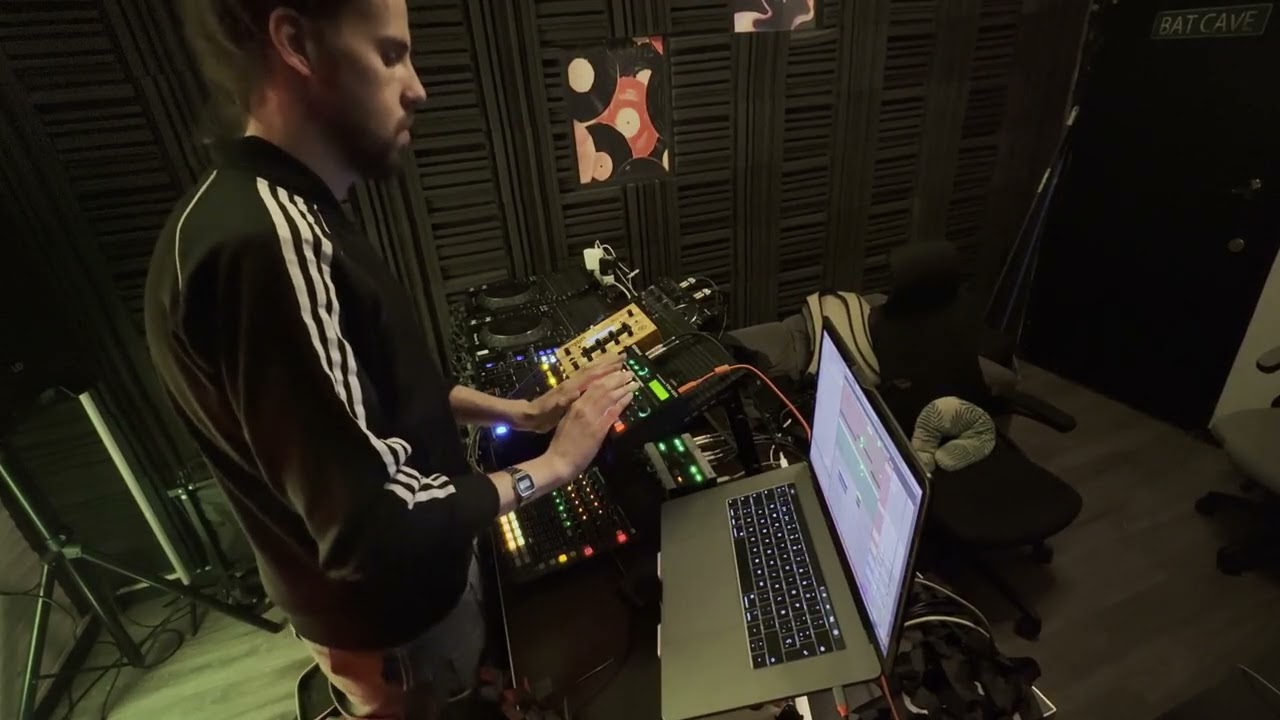 working out some techno