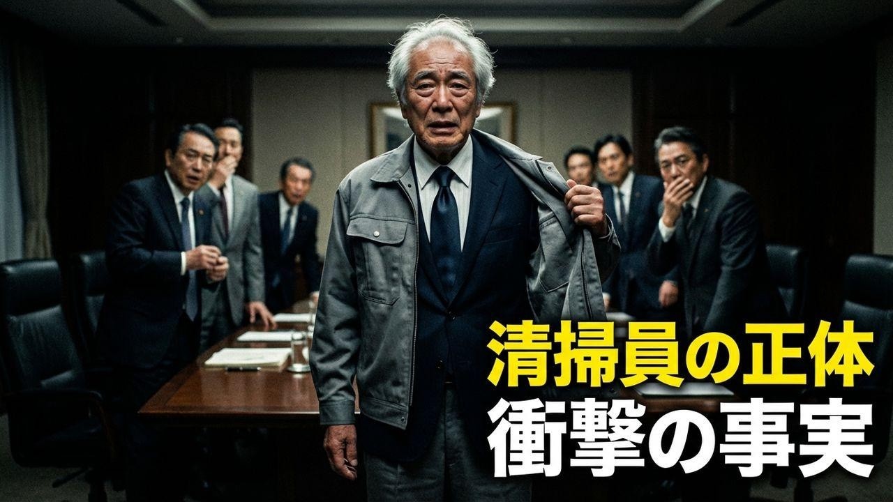 清掃員を侮辱したエリート課長。老人の正体を知った瞬間、顔面蒼白になった理由
