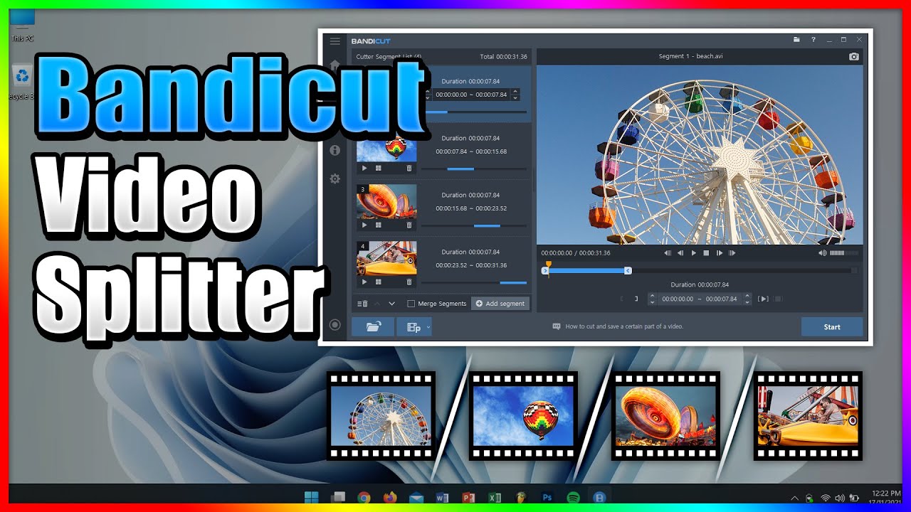 How to Split a Video into Multiple Equal Files - Free Video Splitter, Bandicut