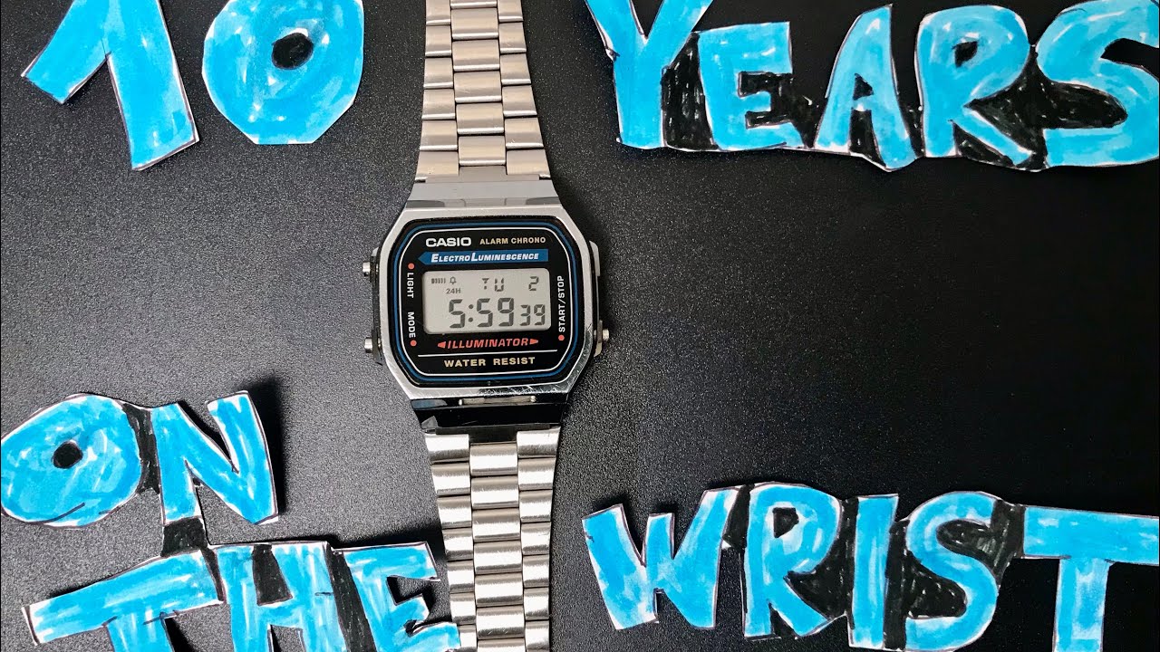 Casio A-168: 10 Year Review and First Battery Change.