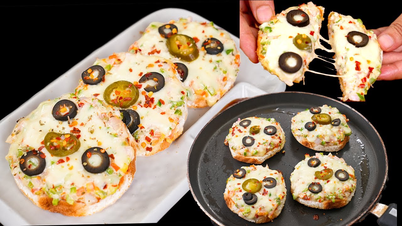 ब्रेड का ऐसा नाश्ता आपने पहले नहीं बनाया होगा | Sandwich Pizza | Bread Pizza Recipe | KabitasKitchen