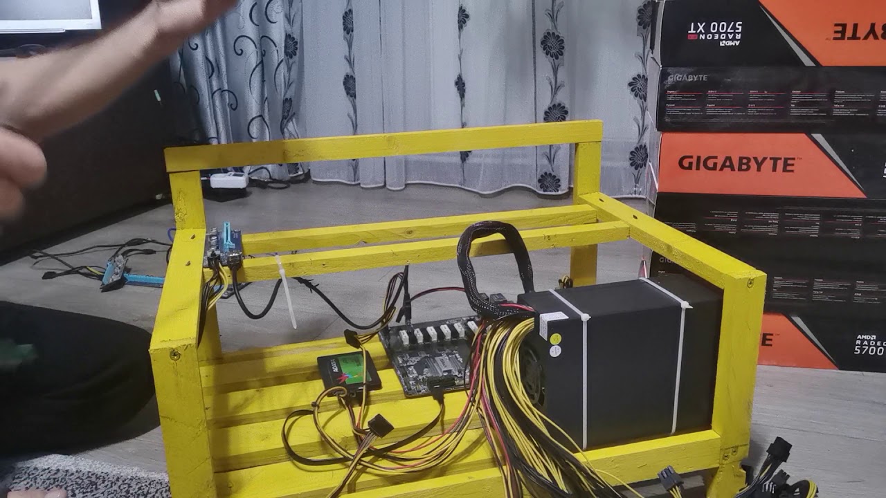 RX 5700 XT  GIGABYTE Mining Rig 330 MH/s!!