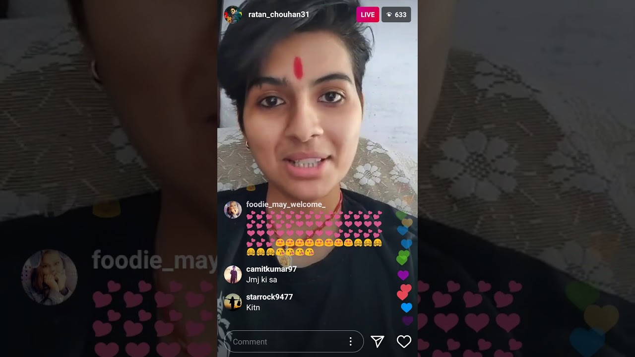 Ratan Chouhan live on Instagram video||