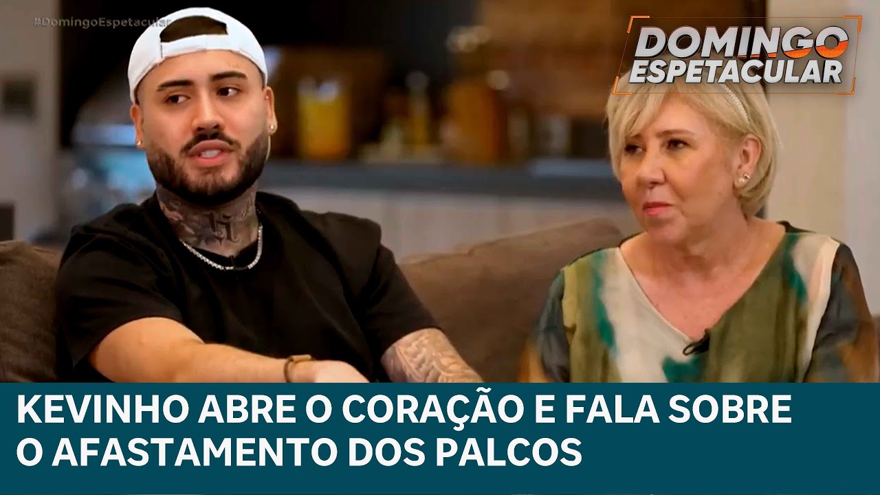 Kevinho abre o coração e fala sobre afastamento dos palcos para cuidar da mãe | DOMINGO ESPETACULAR