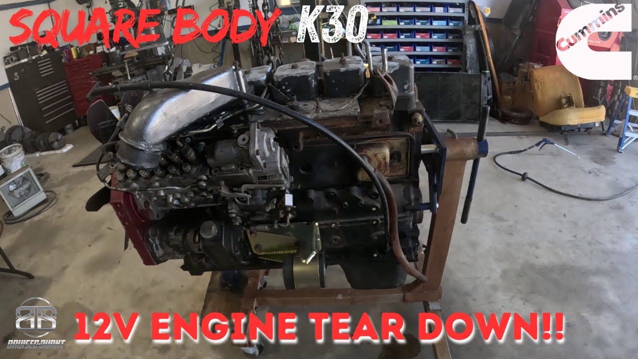 Cummins Swapped Square Body 12V Engine Teardown!