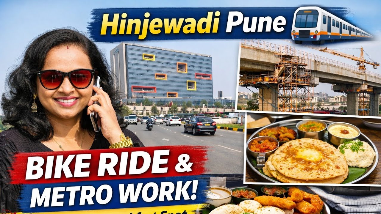 Hinjewadi Pune Bike Ride | Metro Construction Update & High Street