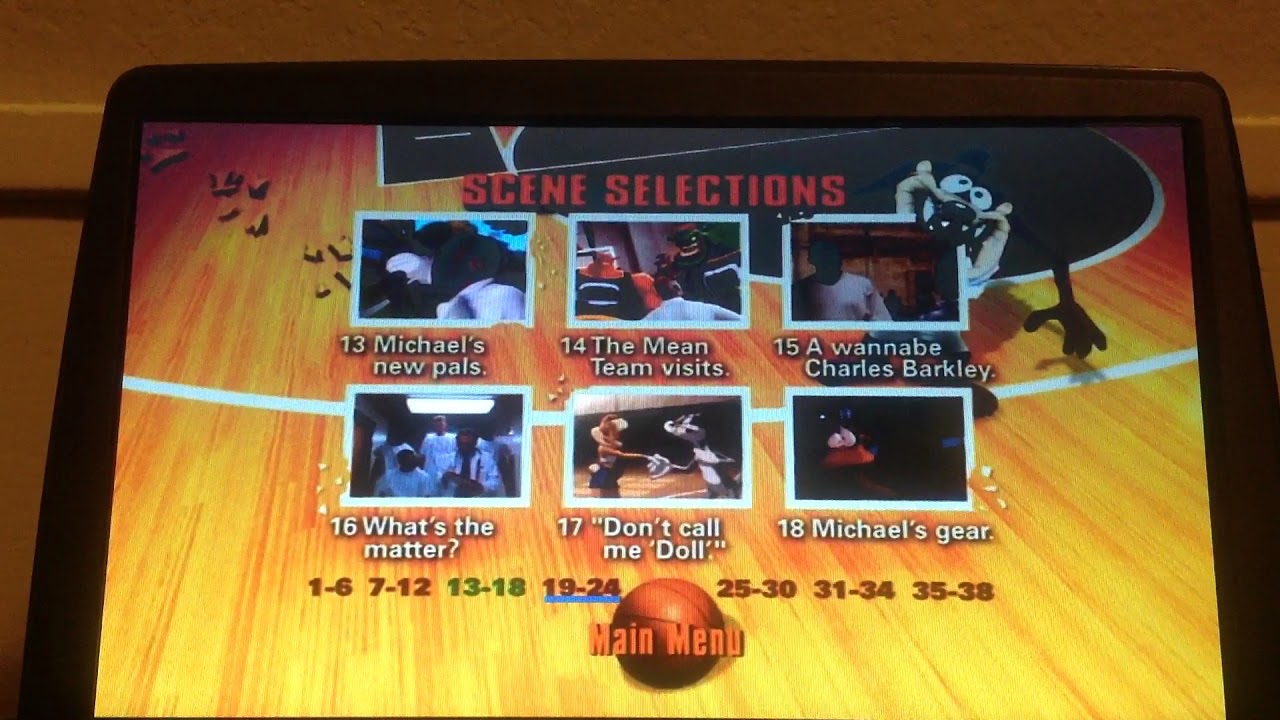 Space Jam (Disc 1) DVD Menu Walkthrough