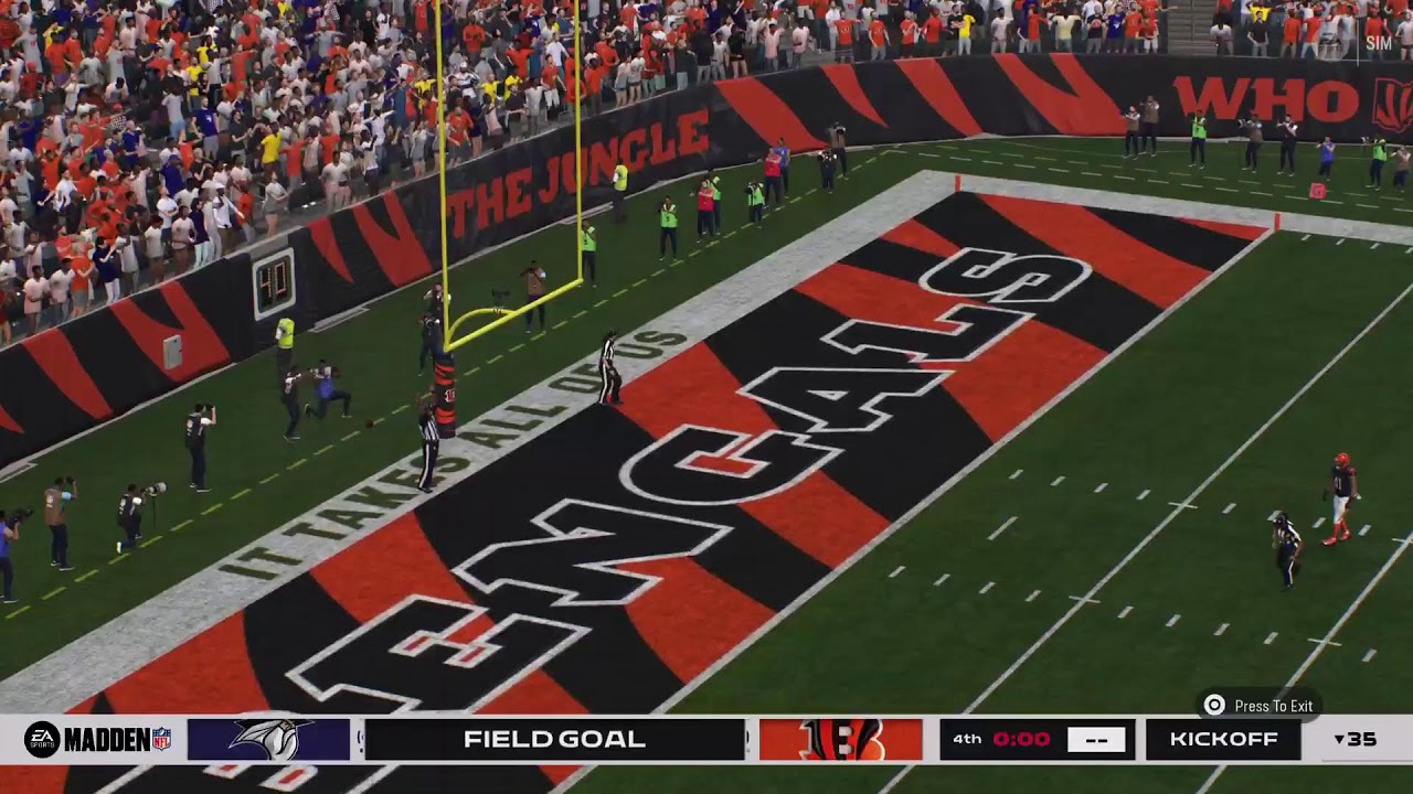 SIM RD2 LEAGUE WEEK 3 WIZARDS @ BENGALS