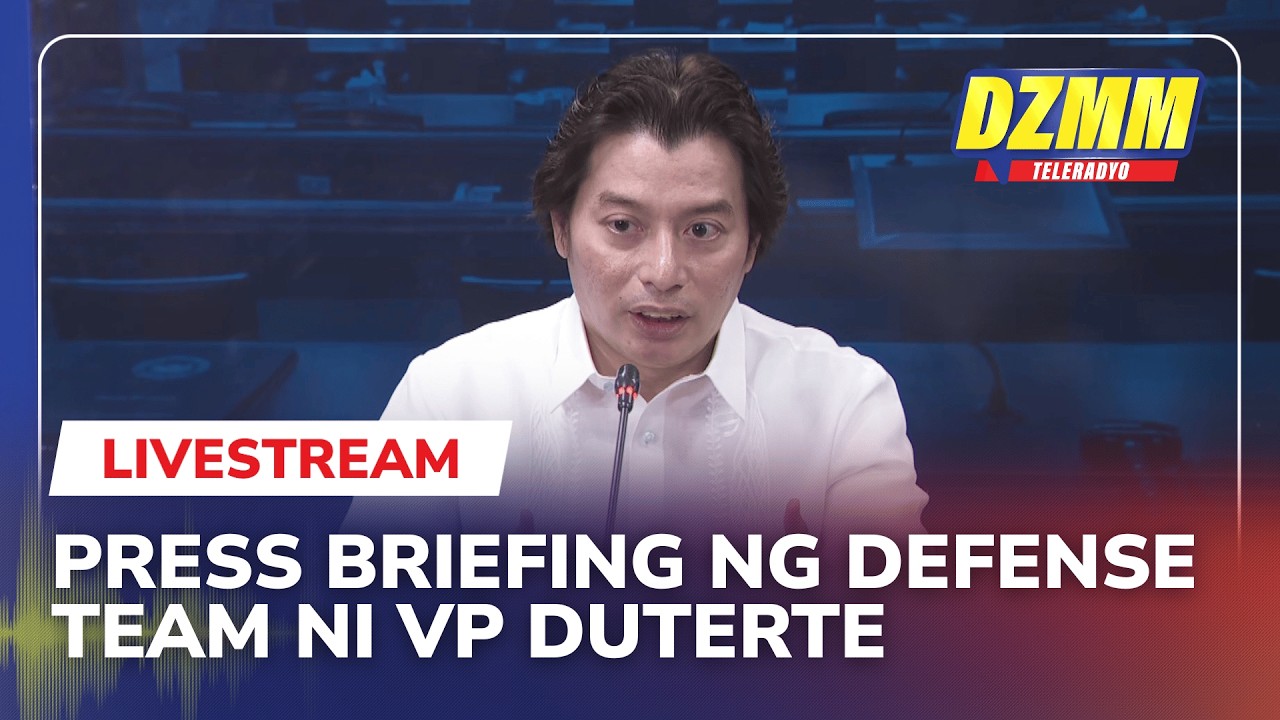 LIVE: VP Duterte defense team holds briefing after impeachment trial day 9 | (22 July 2026)