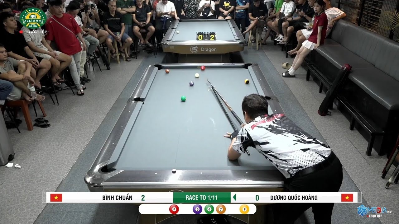Billiards pool 9ball Trịnh Văn Bình 'Bình Chuẩn' vs Dương Quốc Hoàng 'Hoàng Sao' race to 11/1