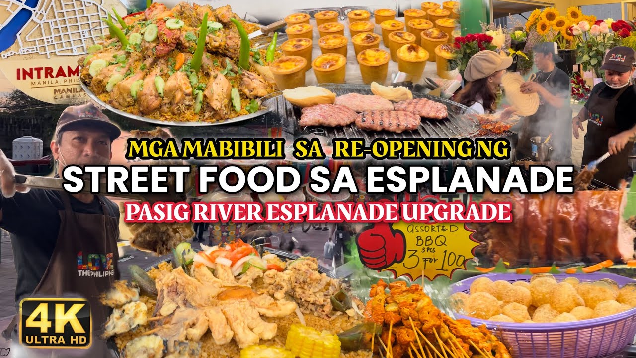 Mga Street Food at Mabibili sa Re-Opening ng Pasig River Esplanade