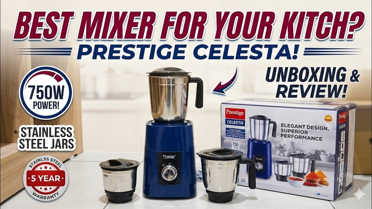 Prestige celesta #model mixer grinder unboxing# or review#low price 3500rs 750 Watt mixer grinder #