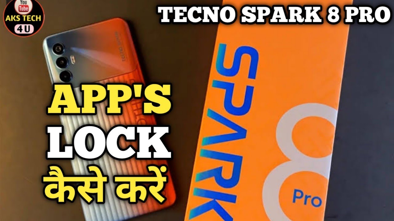 How To App lock in Tecno Spark 8 Pro | Tecno Spark 8 Pro में Apps lock कैसे करें | @akstech4u