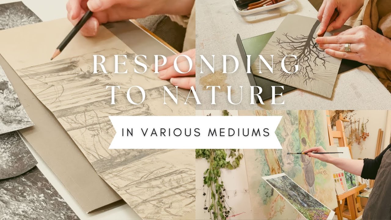 Capturing spiritual connection to nature through art practice | Process Vlog | MA visual art