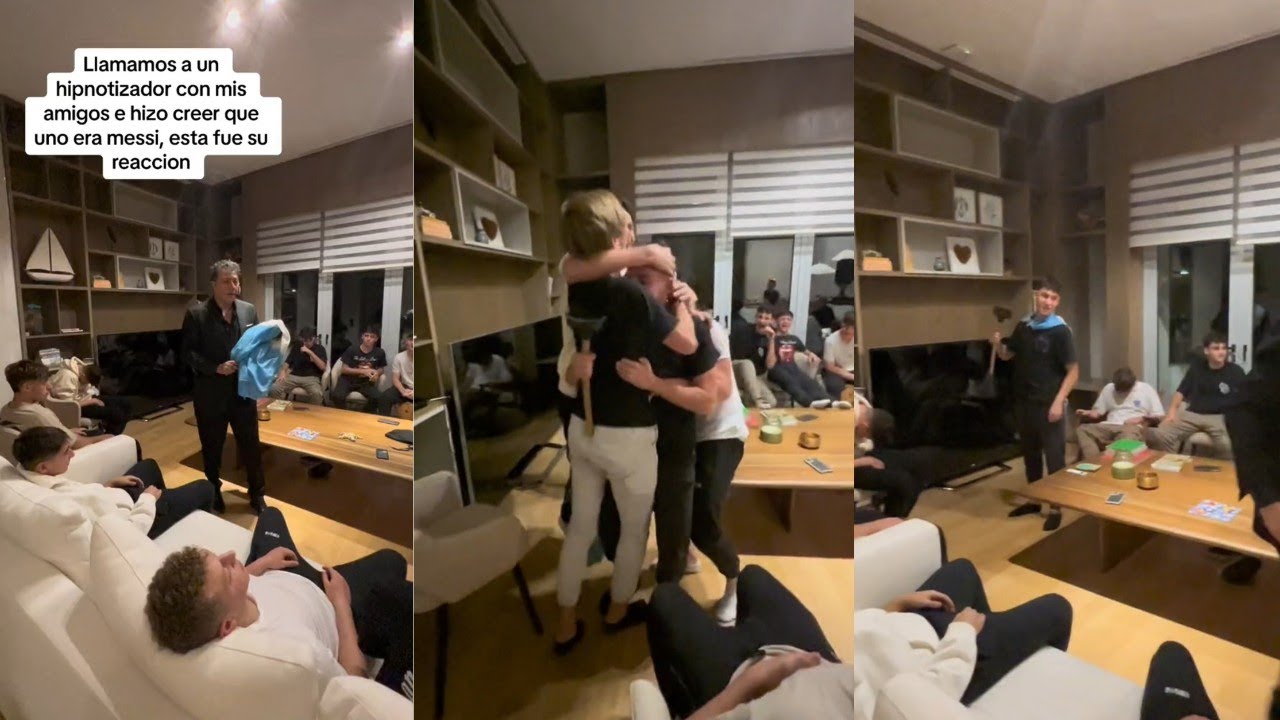 Hipnotiza a tres argentinos y les hace creer que Leo Messi los visita