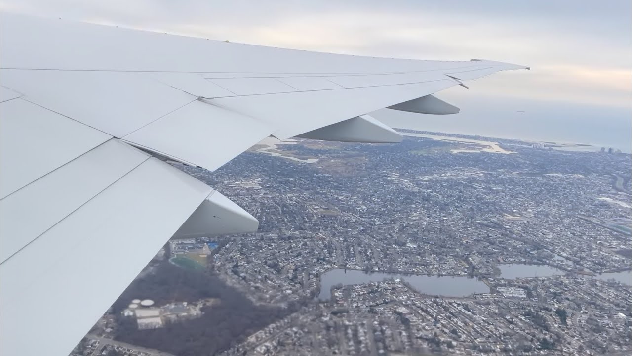 American Airlines Boeing 777-300ER Pushback, Taxi, and Takeoff from New York (JFK)