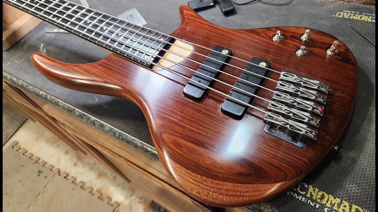 5 String Bass Guitar Restoration Frozen Truss Rod