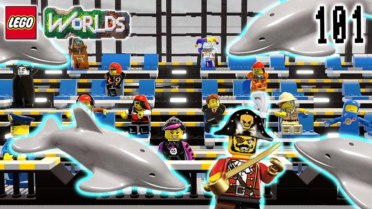 Let's Build LEGO Jurassic World: Part 17: Dolphin Arena: Let's Play LEGO Worlds