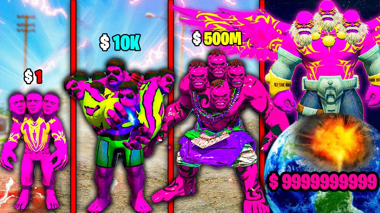 UPGRADE $1 TO $1,000,000,000 PINK HULK IN GTA5