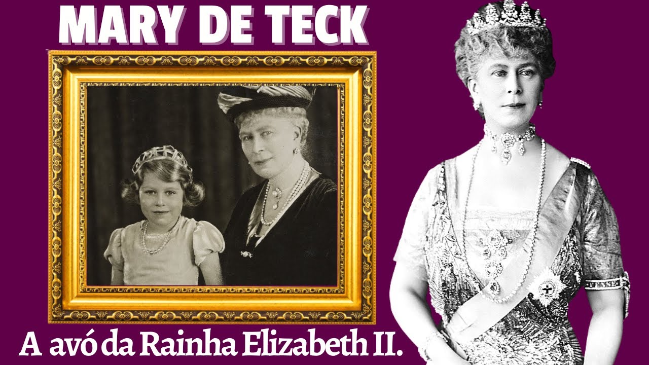 Mary de Teck - Rainha consorte do Reino Unido. Avó da Rainha Elisabeth II #monarquia #elizabethii