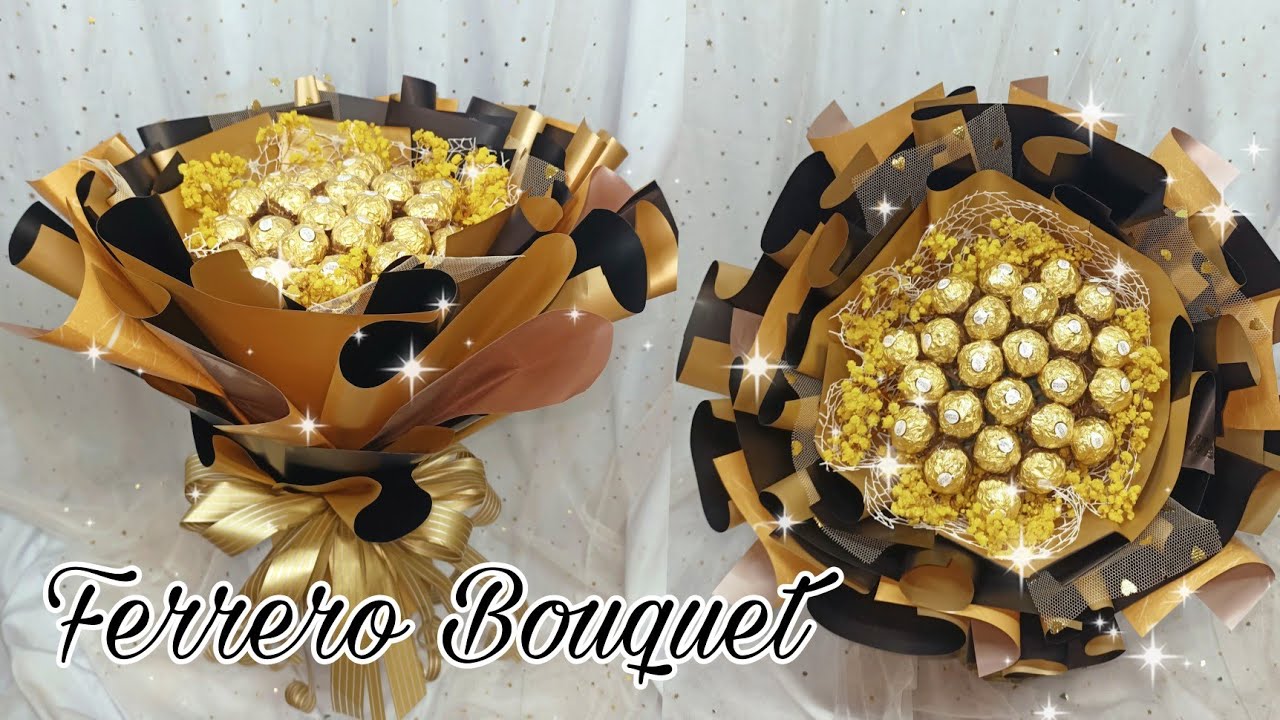 Easy Ferrero Rocher Bouquet Diy / Easy Chocolate Bouquet Tutorial