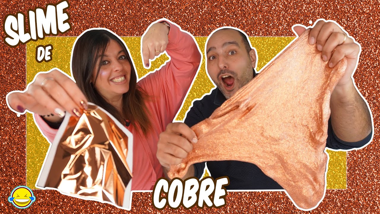 MEZCLANDO 100 HOJAS de COBRE EN UN SLIME!! Mixing 100 COPPER Paper into a giant clear slime!