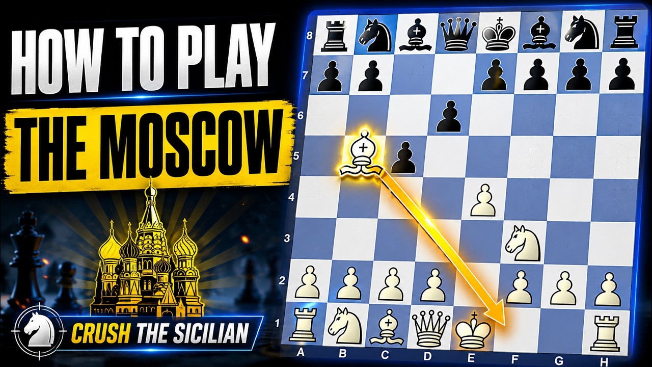Как играть вариант Москва | Лучшая антисицилианка за белых (против 2...d6)