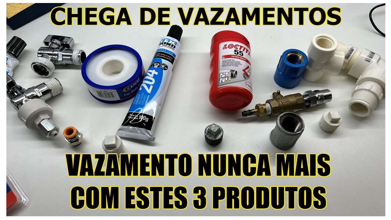 Depois de usar estes produtos, nunca mais tive problemas com vazamentos. ⚒🛠