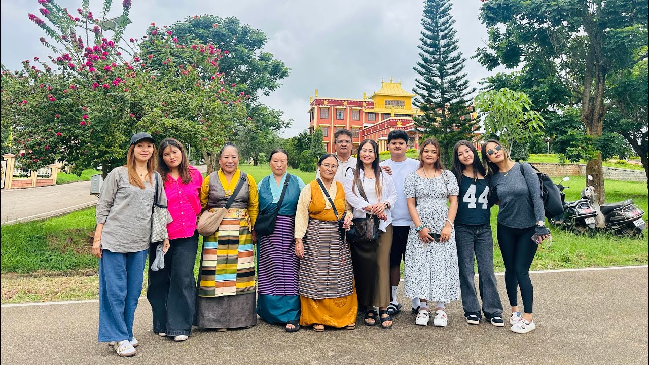 Family get together in Bylakuppe #tibetanvolgger #tibetan #travel