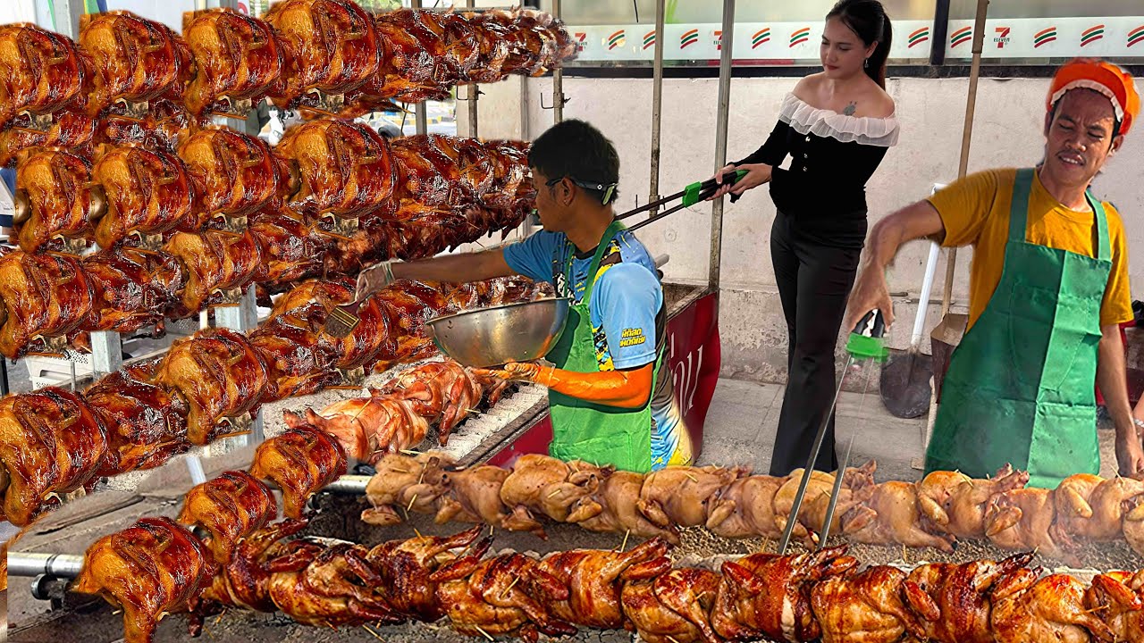 Mouth Watering! Grilled Chicken With Charcoal Sold Out at 500 a Day | Thai Street Food