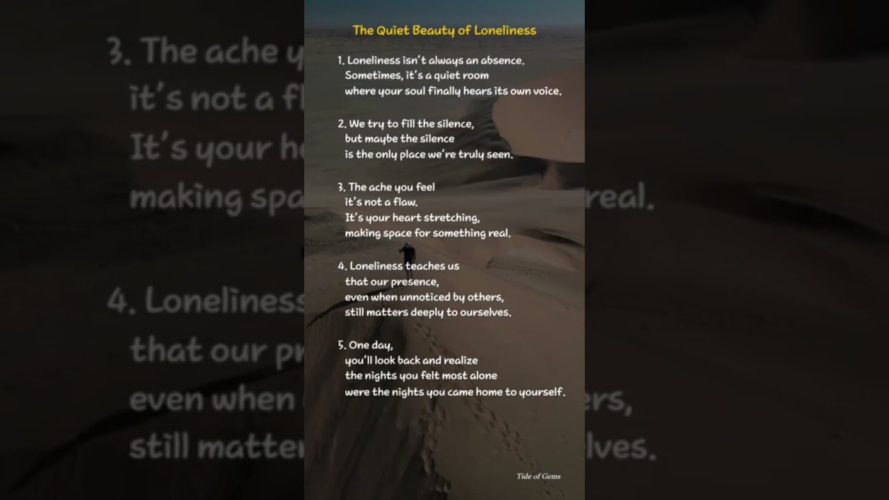 The quiet beauty of Loneliness #quotesaboutlife #loneliness #lonelinesstostrength #quotes