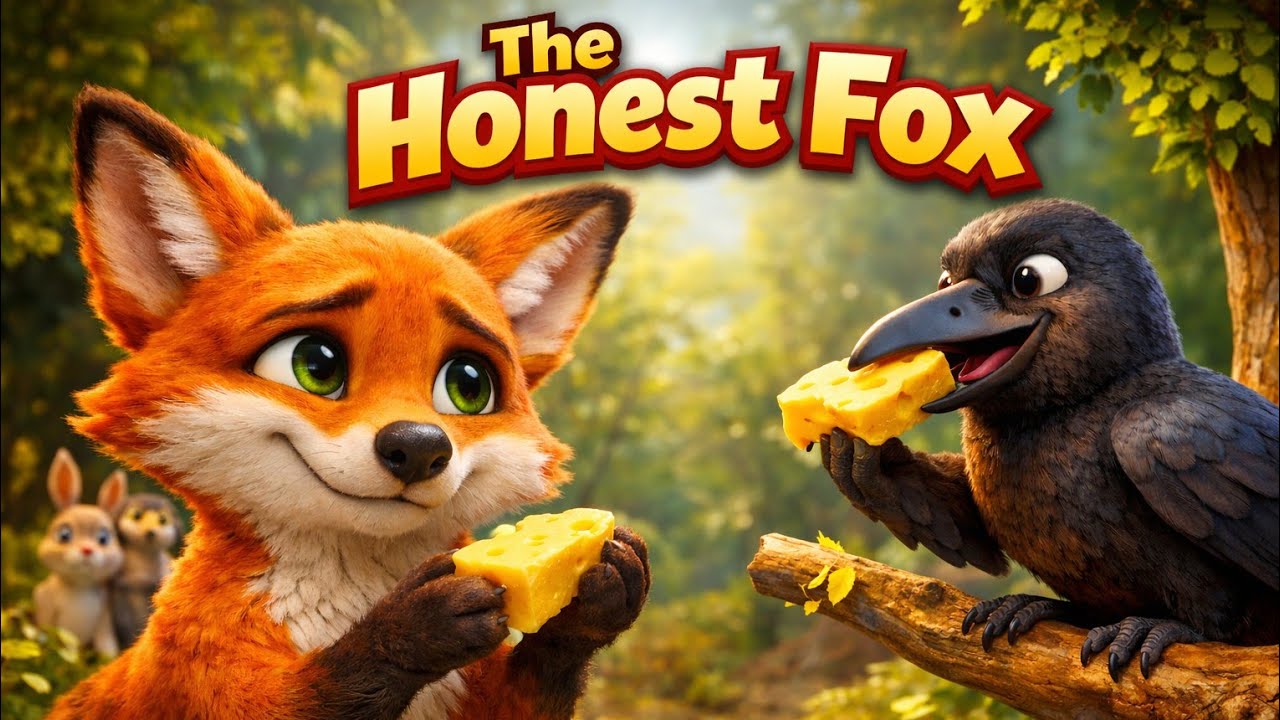 The Honest Fox | A 3D Animated Moral Story for Kids #3danimation 