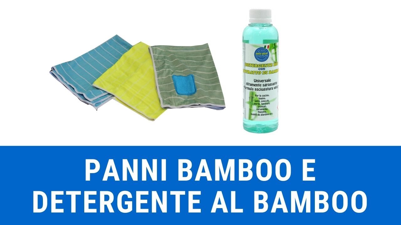 Kit panni bamboo con detergente Bio