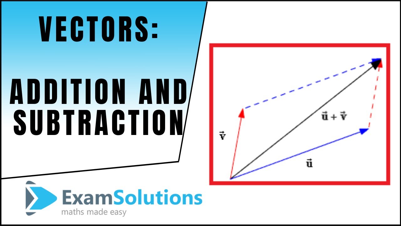 Vectors Addition and Subtraction (2D & 3D version) : ExamSolutions Maths Revision