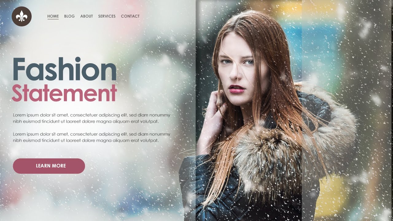 How to Design Creative Website Header in Photoshop | How to design website header?
