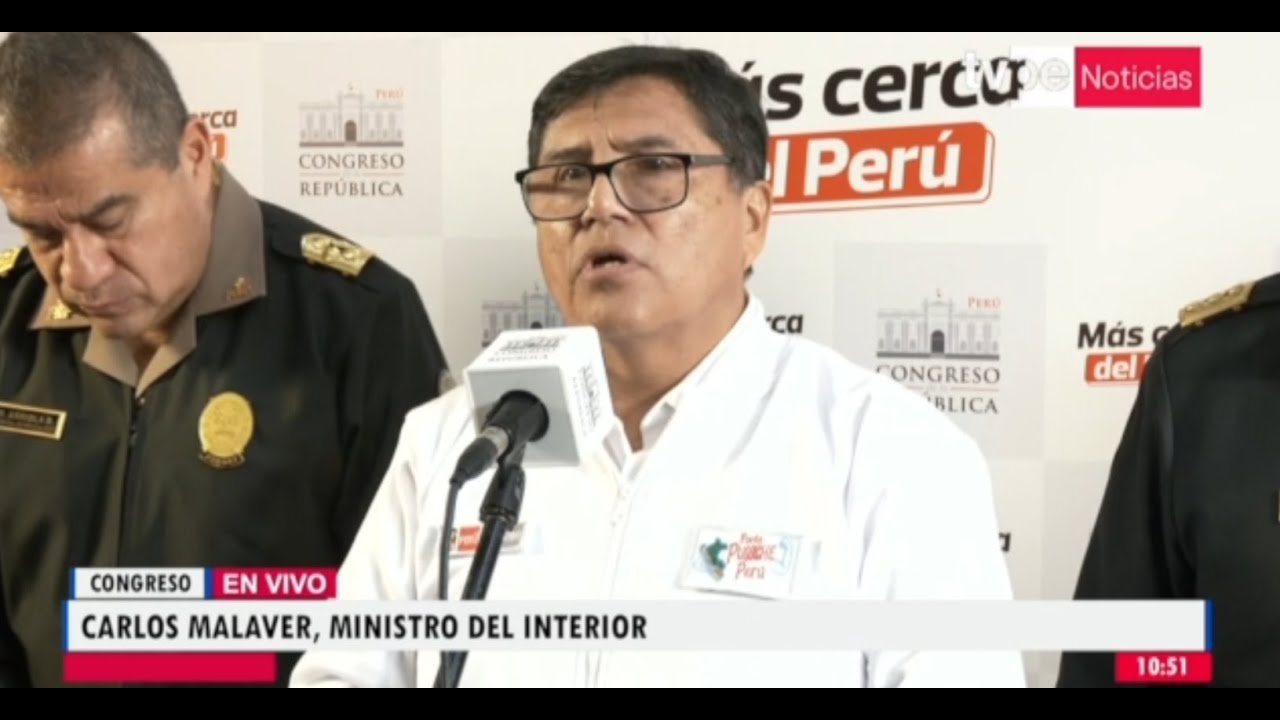 🔴PRONUNCIAMIENTO DE CARLOS MALAVER, MINISTRO DEL INTERIOR