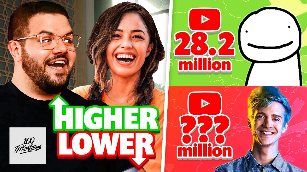 HIGHER or LOWER Game ft. Valkyrae, CouRage, & More!