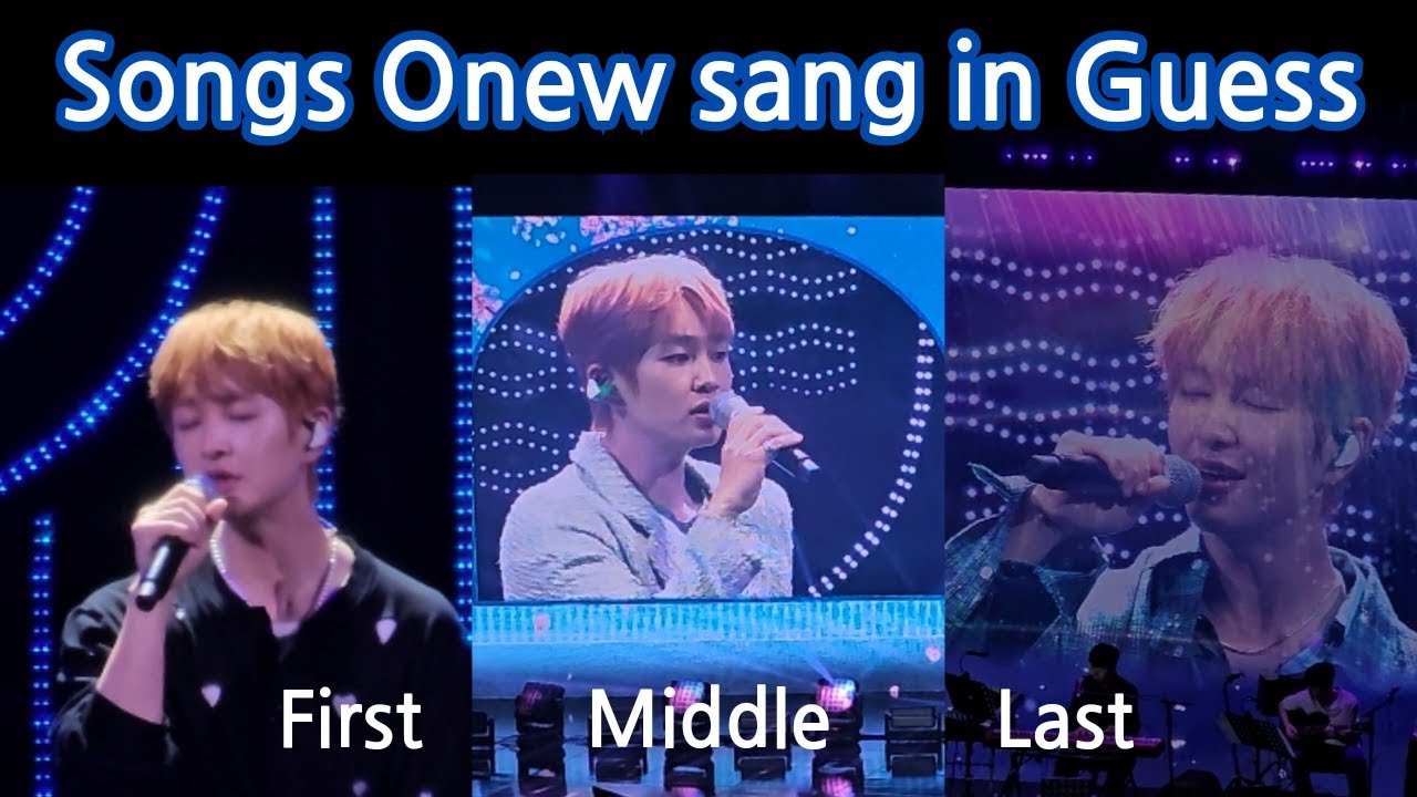[Global Sub] What songs did Onew sing at 