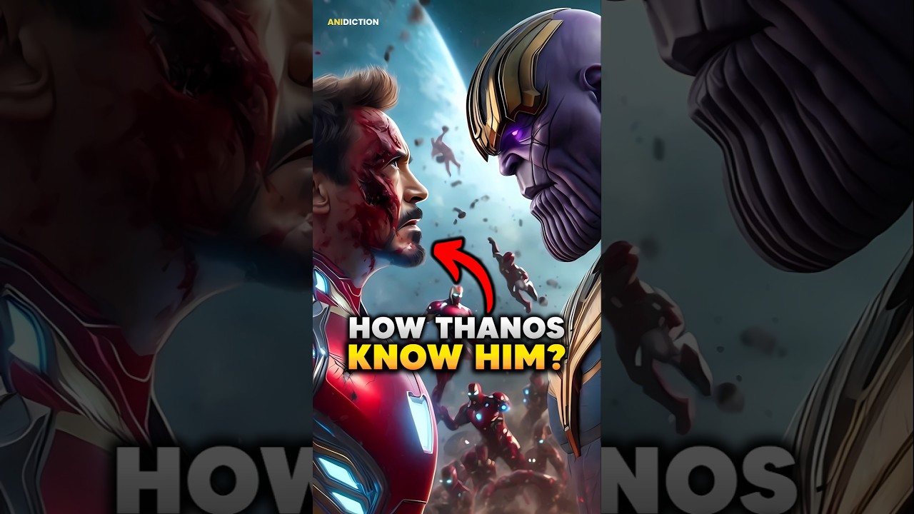 How Did Thanos Know Tony Stark? #ironman #thanos