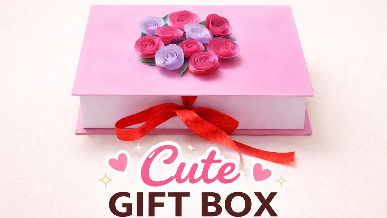 DIY Cute  Gift box | handmade gift box | mithai k dabbe se banayen Beautiful gift box |