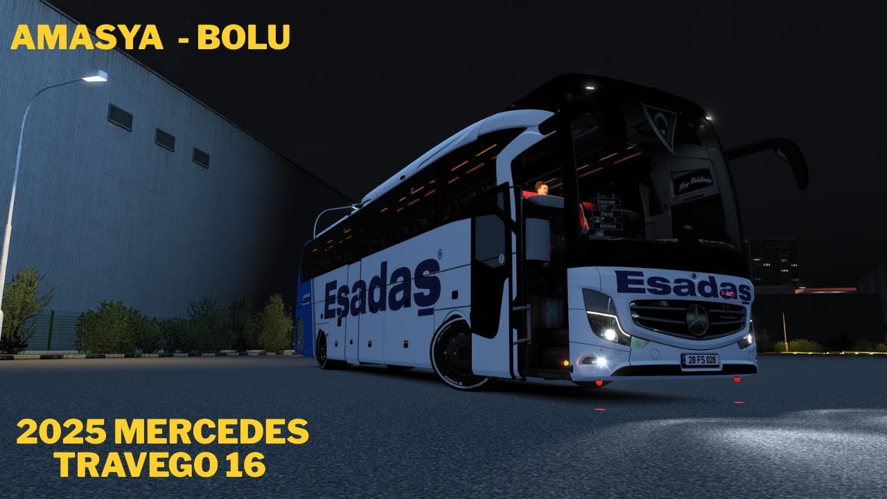 Amasya - Bolu | 2025 Mercedes Travego 16  | ETS 2 1.57 Türkiye Haritası