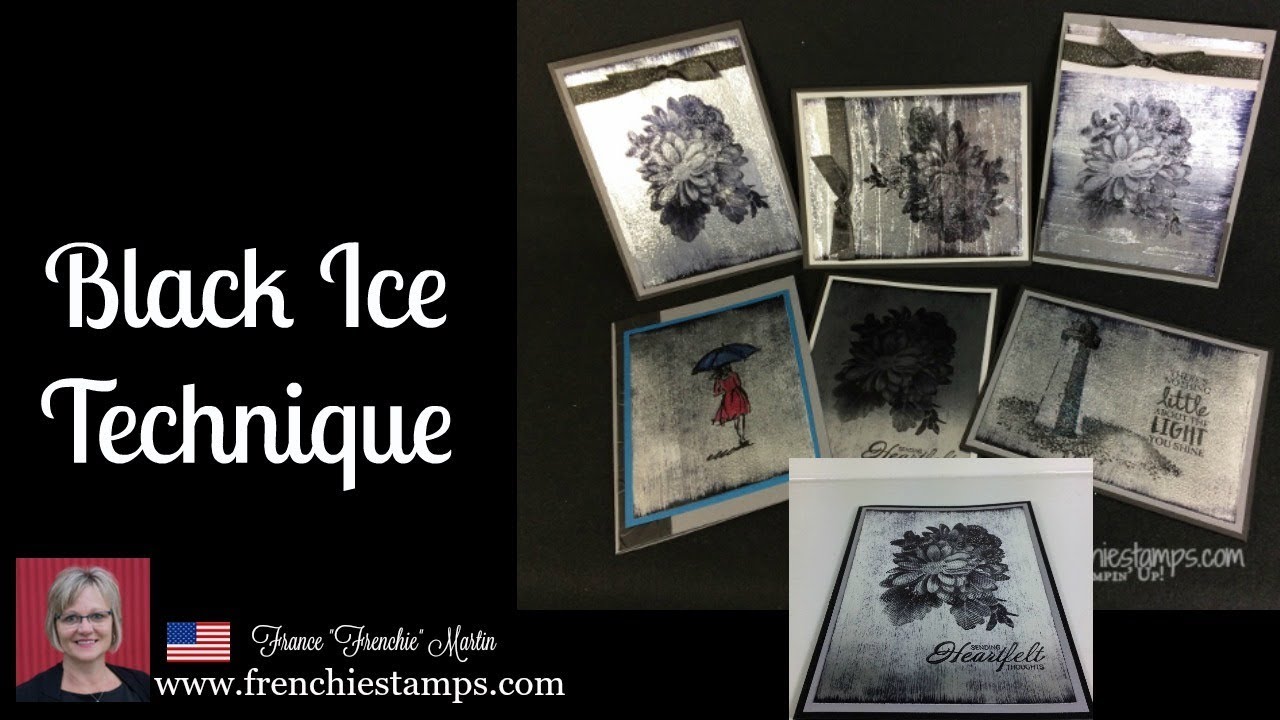 Black Ice on Silver Foil