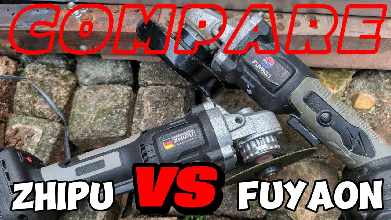 compare brushless angle gerinder ZHIPU VS FUYAON #zhipu  #fuyaon