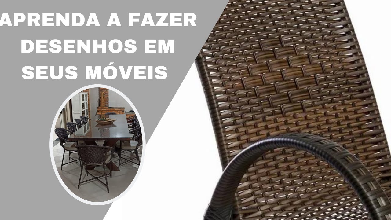 Olha como se Faz um Desenho em uma Cadeira em Fibra Sintética