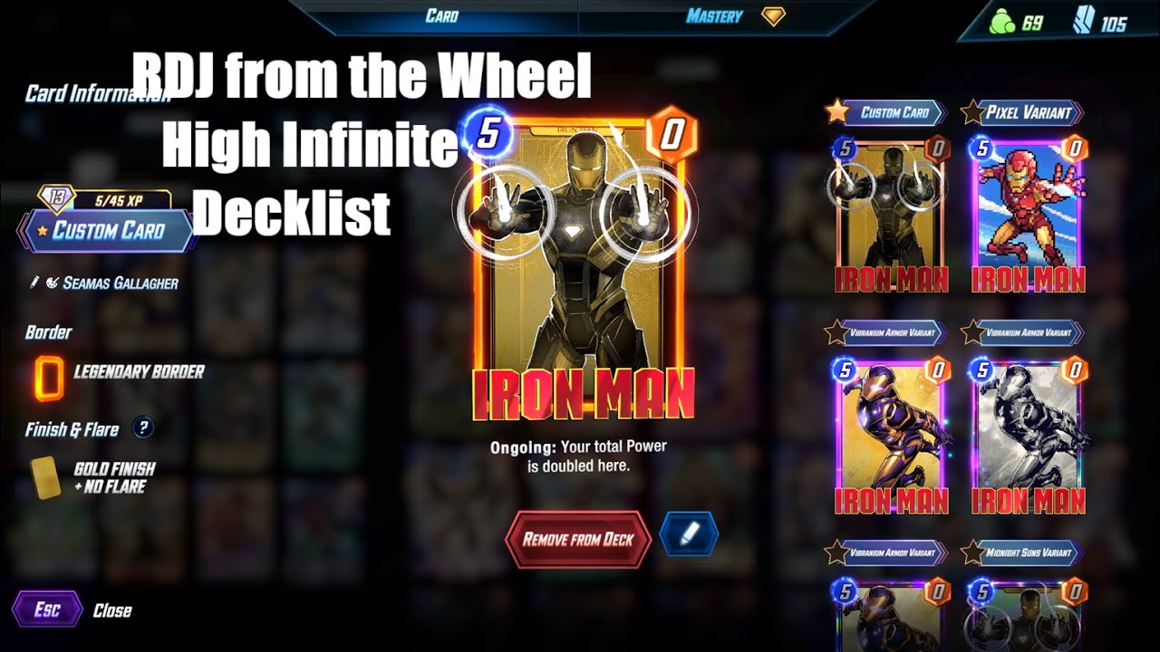 The Marvel Snap Wheel gifts us Iron Man! Top Infinite Decklist from Splat