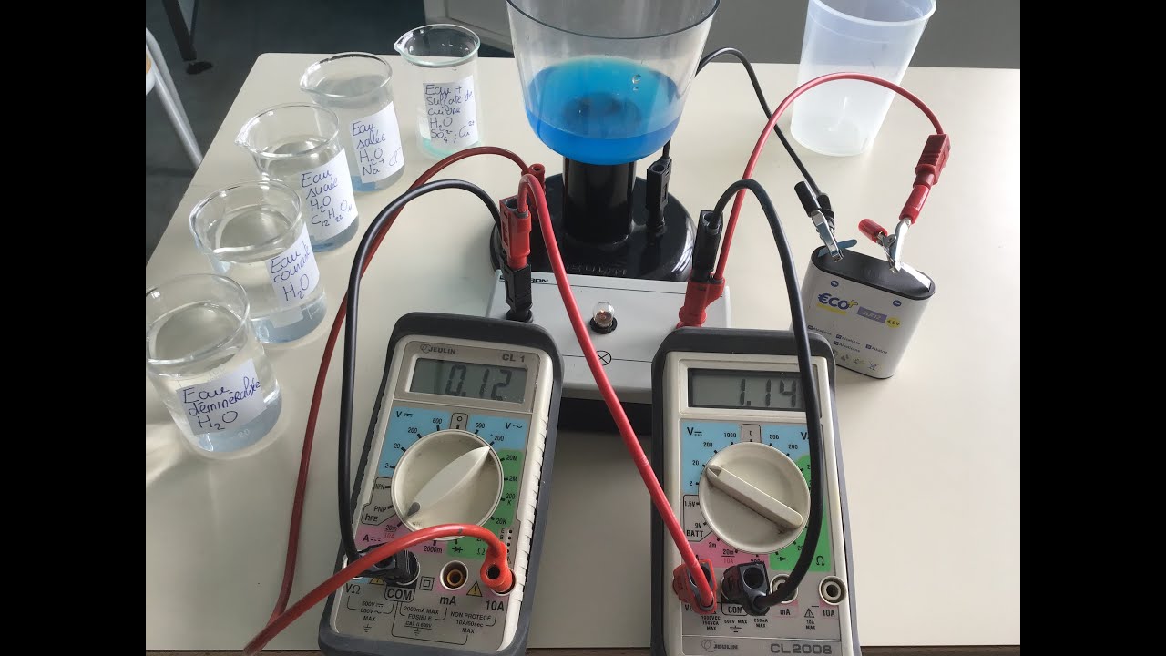 Conduction électrique des solutions