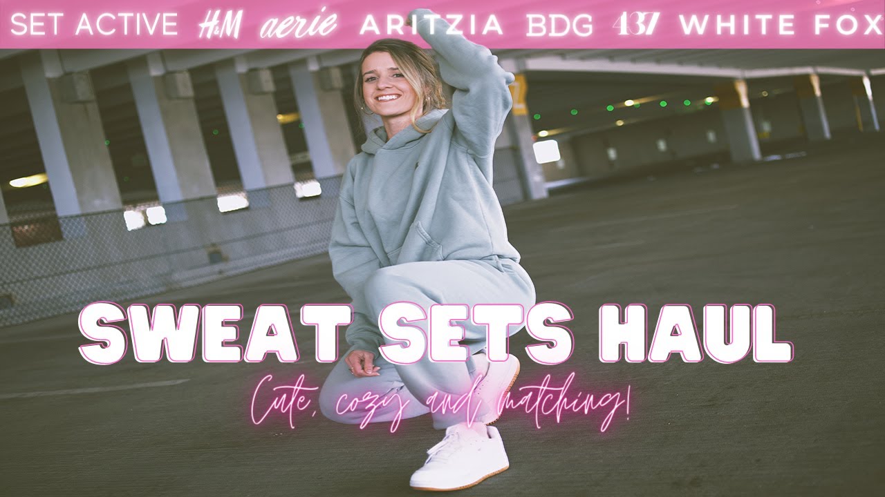 MATCHING SWEAT SETS HAUL / Aritiza, H&M, White Fox, Set Active, Aerie & More!